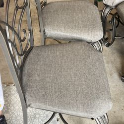 Dining Chairs Metal Frame set Of 4