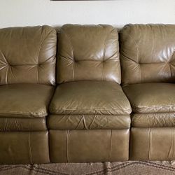 La-Z-Boy Leather Reclining Couch