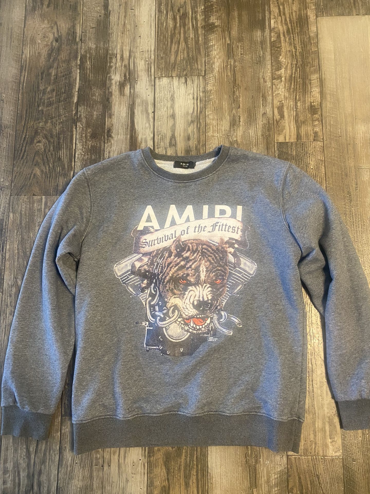 Amiri Crewneck Amiri Survival Of The Fittest Sweatshirt AMIRI