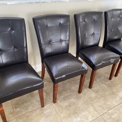 Vegan Leather Dining Chairs