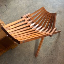 Vintage Teakwood Folding Chair