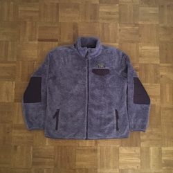 L.L.Bean Purple Hi-Pile Fleece Full-Zip Jacket