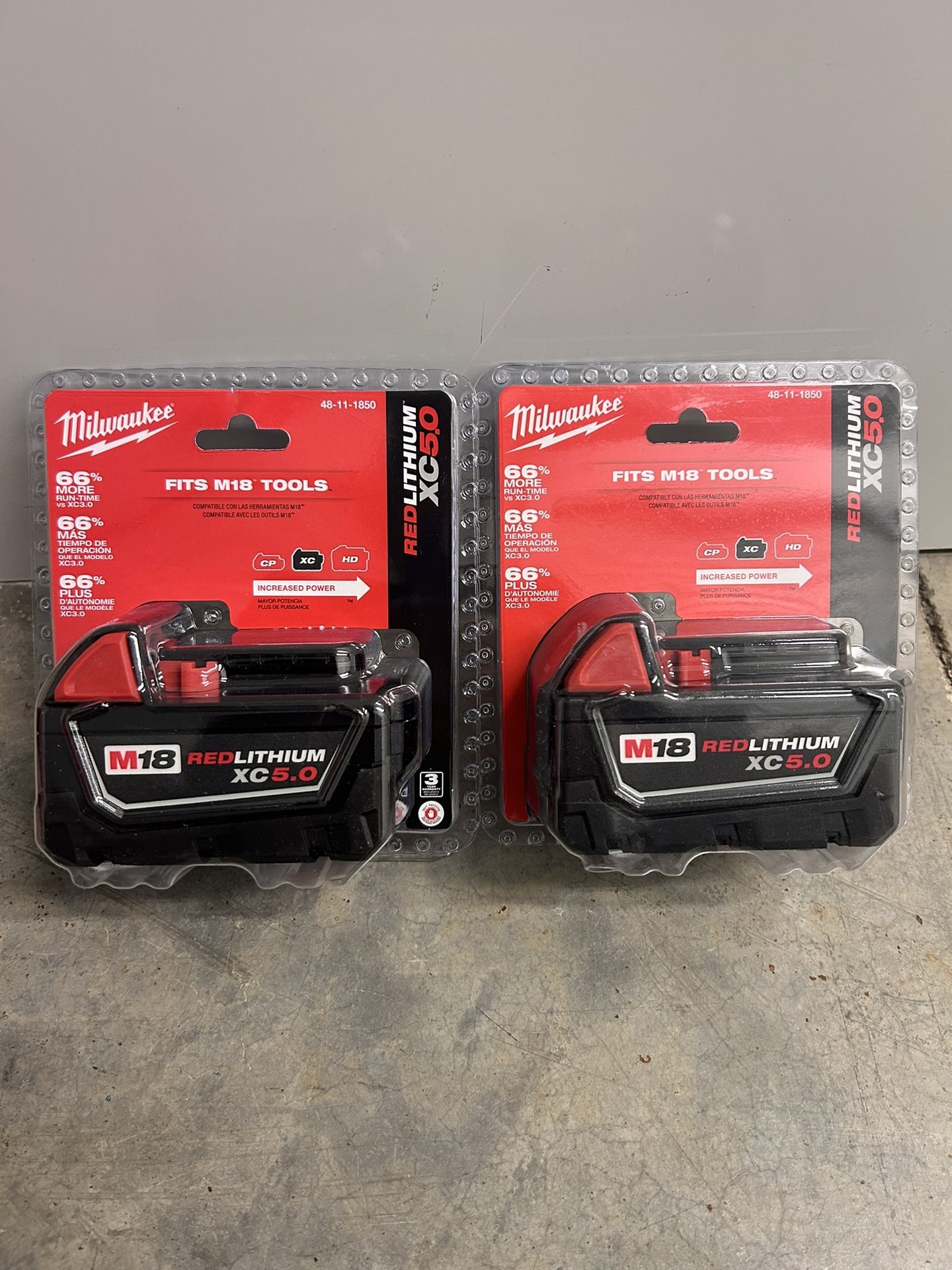 Milwaukee 5.0ah Batteries