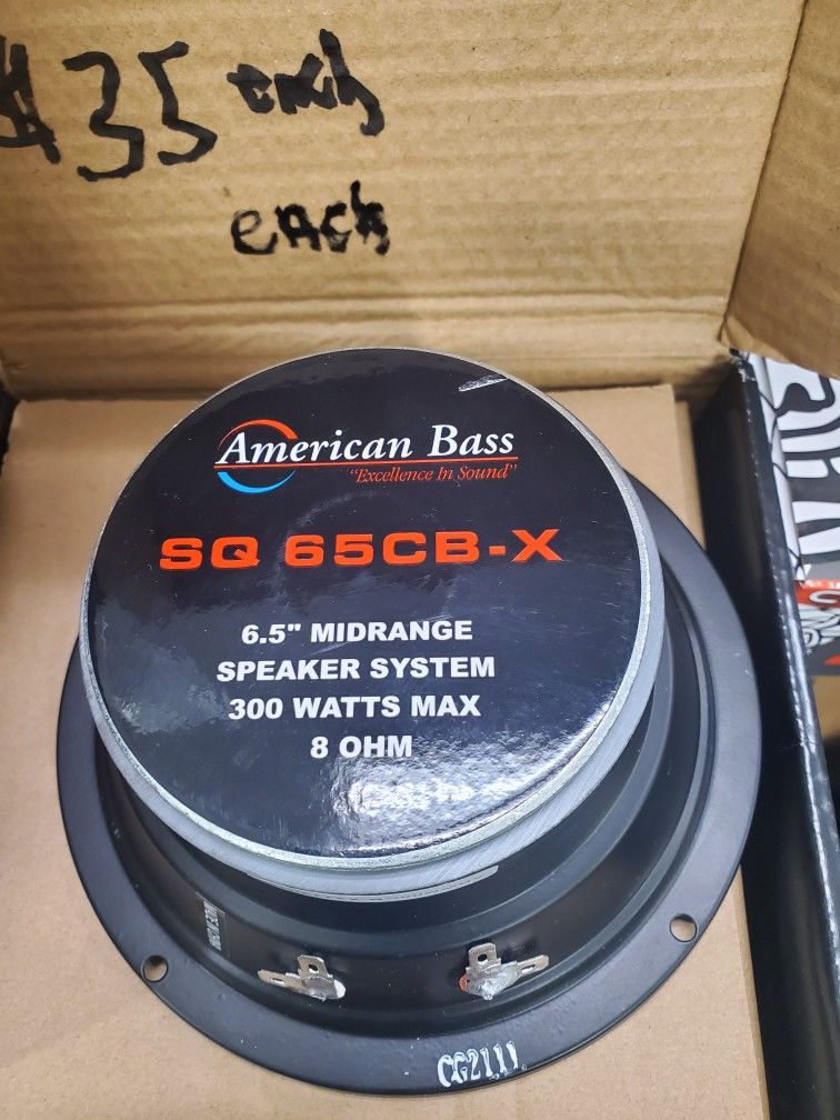 AMERICAN BASS 6.5 MIDRANGE SYSTEM 8OHMS