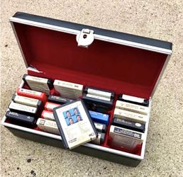 Vintage Case Of 8track Tapes