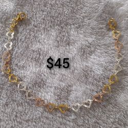 925 Sterling Silver Women's Bracelets/Brasaletes De Plata 925 Para Dama