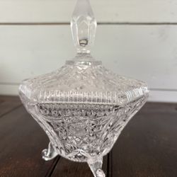 Vintage Lead Crystal Candy Dish