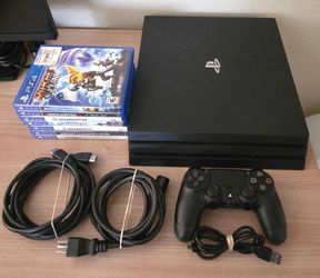 PlayStation 4 pro with games