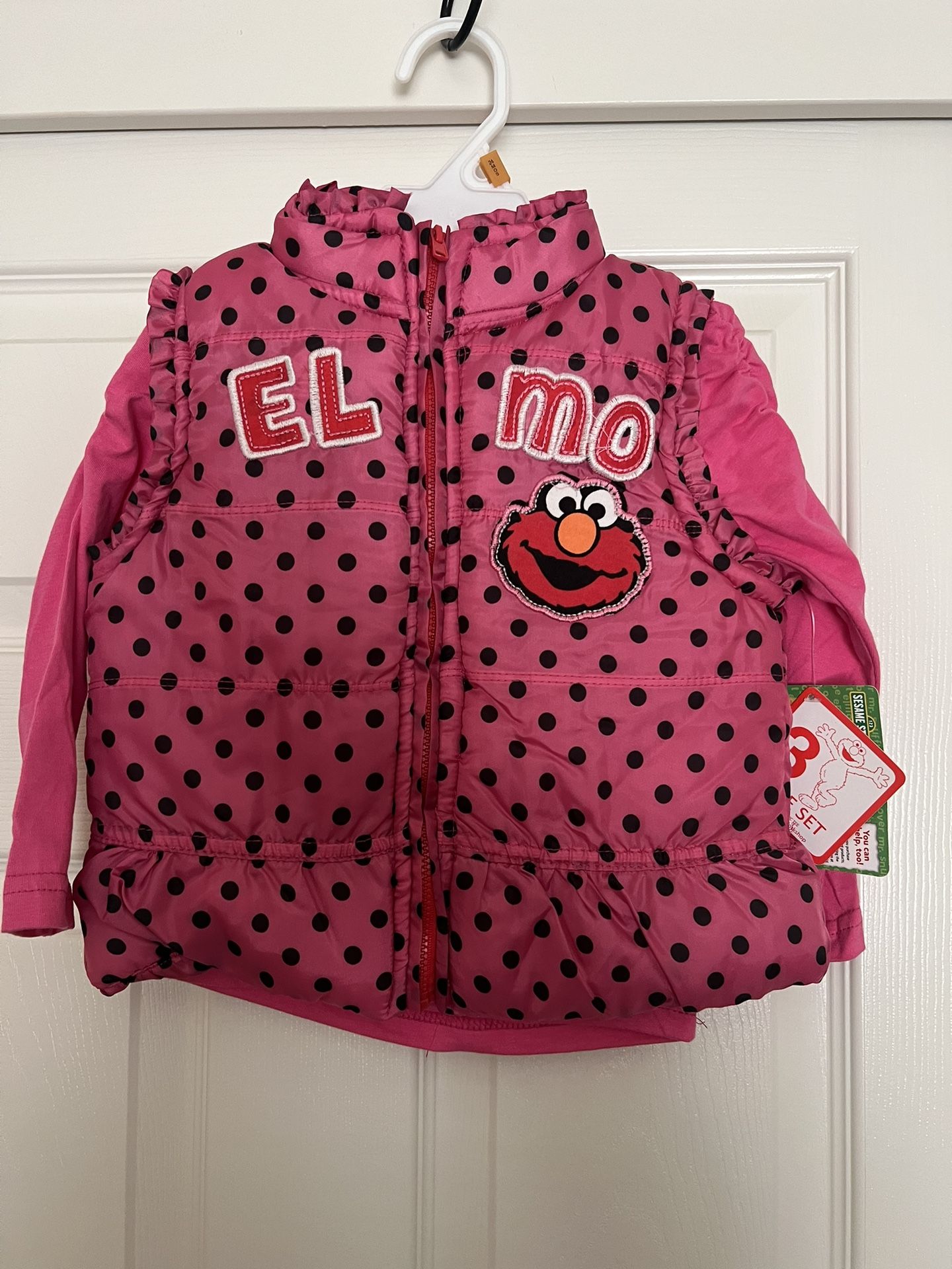 New Elmo Vest With Long Sleeve Shirt (2 Piece)