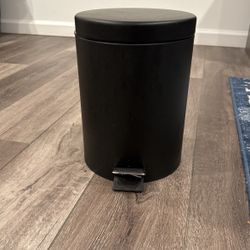 Black Trash Can