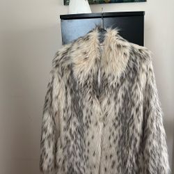Faux Fur Long Jacket
