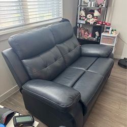 Leather recliner sofa + loveseat set