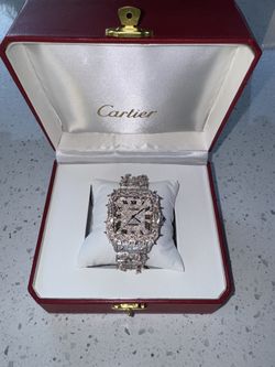 Fully Iced Out Cartier (passes Diamond Tester)