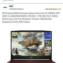 MSI Katana Laptop 