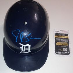 JK SIMMONS SIGNED DETROIT TIGERS HELMET FOR LOVE OF THE GAME ACTOR JSA COA RARE!