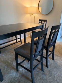 6-Person Counter Height Dining Set + Bench – $275 OBO