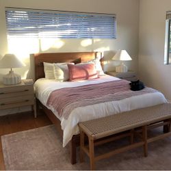Room & Board Emerson Walnut Queen Bedframe