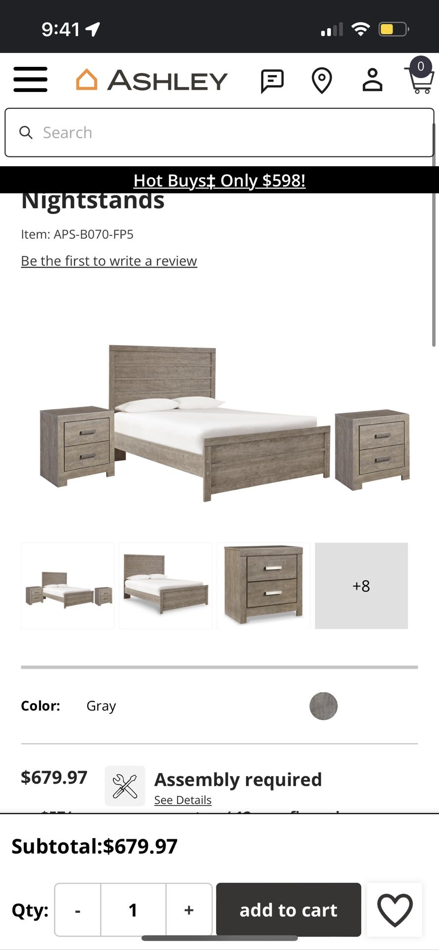 5 Pieces AshleyFurniture Set