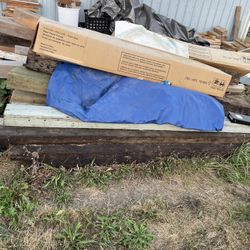 Big Pile Of Lumber Rail Ties Ply Boards Good Lumber 