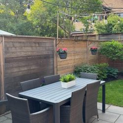Outdoor Patio Dining Set (Table and 6 chairs w cushions)
