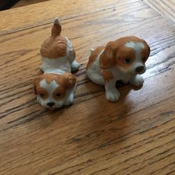 2  Porcelain Puppies