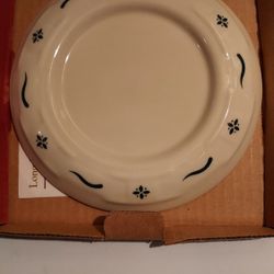 Longaberger Pillar Candle Holder In "Traditional Green"