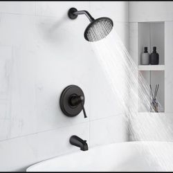 Black Shower Faucet Set