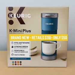NEW Keurig K-Mini Plus (Teal) - Retails $110 - Only $50!