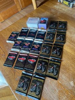 Classic / Muscle Car / Harley Card Lot: Packs & Sets