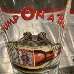 Vintage Budweiser Frog Beer Glasses 