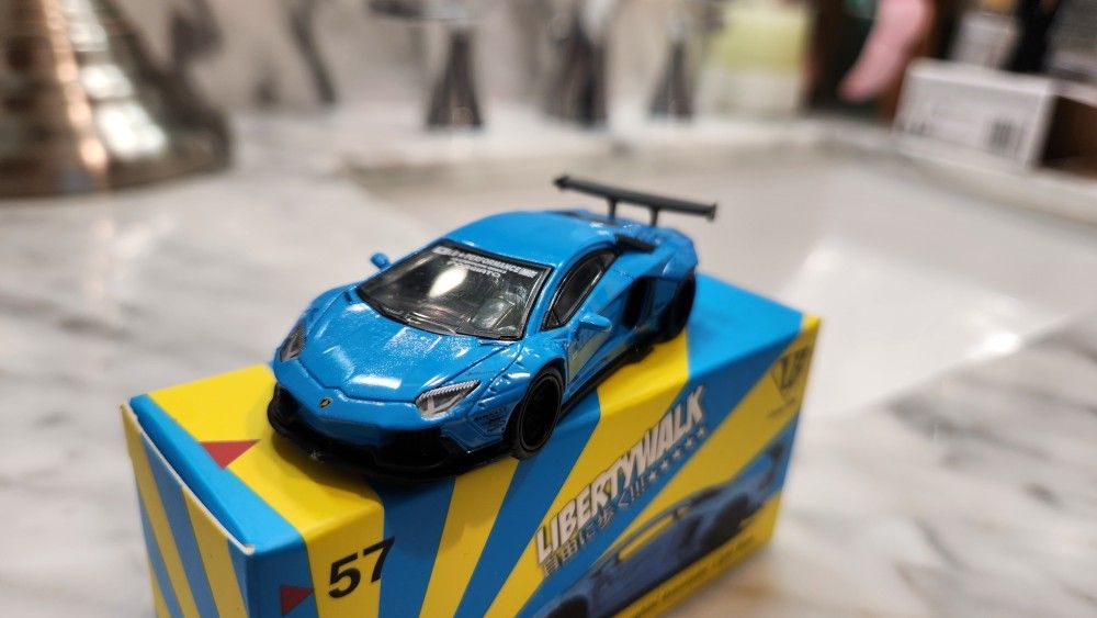 Mini GT LBWK Lamborghini Aventador - Light Blue for Sale in
