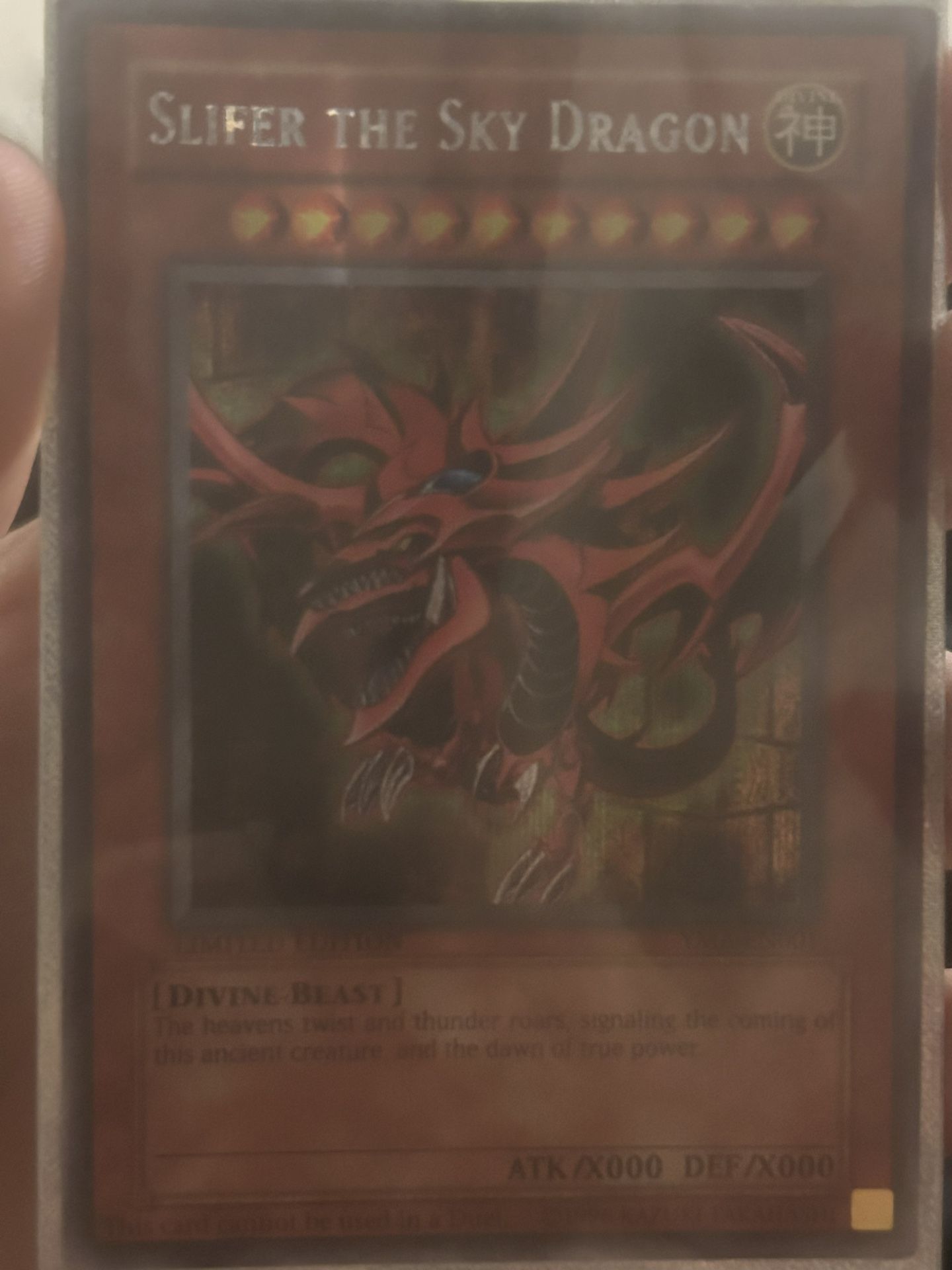 YuGiOh! Slifer the Sky Dragon Limited Edition God Card