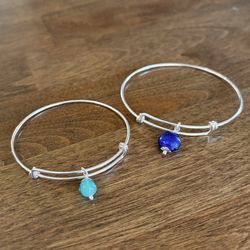 Sterling Silver Wire Bangle Bracelets