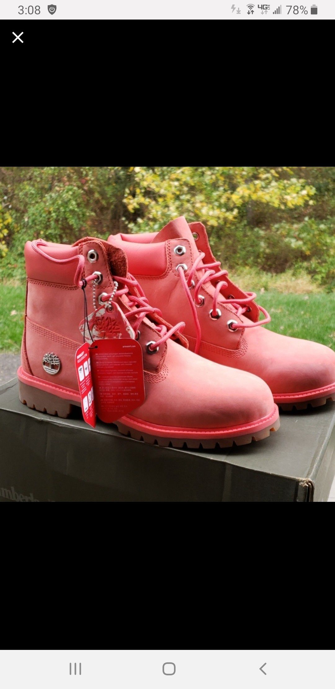 Timberland Boots Brand New!Pink/Coral