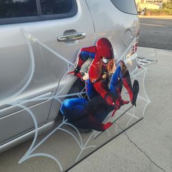 Spiderman large light up sign