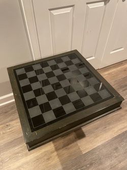 Vintage Chess Board Table