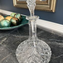 Towle Lead Crystal Ship’s Decanter With Stopper