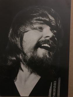 Bob Seger 7“ x 9 1/2“ photo black and white vintage and rare With no frame