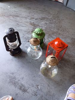 Lanterns 5 of them $8 each see descriptions
