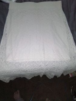 Long Off White Skirt