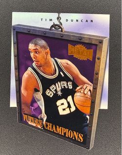 1997-98 Skybox Metal Universe Future Champions Tim Duncan Rookie Die-cut Spurs