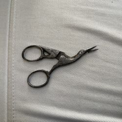 Vintage Stork Embroidery/sewing Scissor ”Western  Cutlery Co Germany”