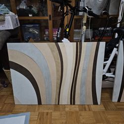 Gorgeous Large Modern Abstract Art X 2