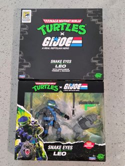 SDCC 2026 UCC Distributing - TMNT × G.I. Joe Snake Eyes × Leonardo Figure Set