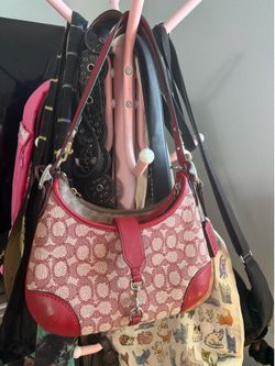 Hampton Hobo Bag (Burgundy/Brown Leather)