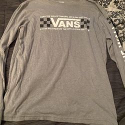 Vans X-Large Boys Long Sleeve Shirt