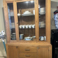Solid Wood Antique Hutch $500 Obo 