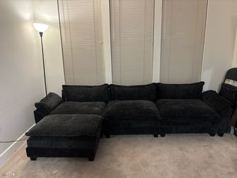 3 seater and ottoman