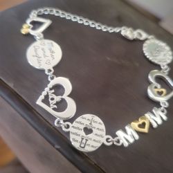 Sterling silver mother's bracelet