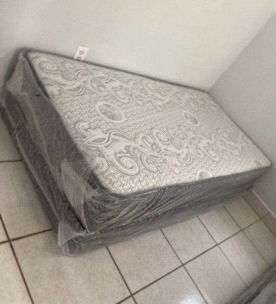 New TWIN Size Mattress + FREE BOXSPRING Set // COLCHONES NUEVOS Individuales TWIN MATTRESS BED 